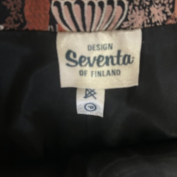 Vintage Architectural Print Pleated Skirt - Picture 2 of 4